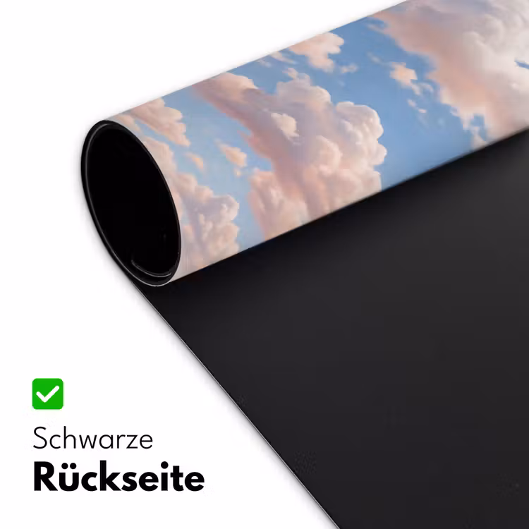 Wolken - Hemel - Natuur - Licht - Blauw Muismat XXL klein -ysfeer2_duits