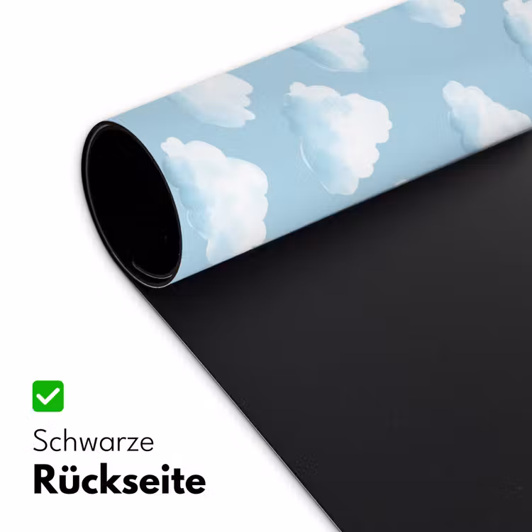 Wolken - Illustratie - Blauw Muismat XXL klein 681 -ysfeer2_duits