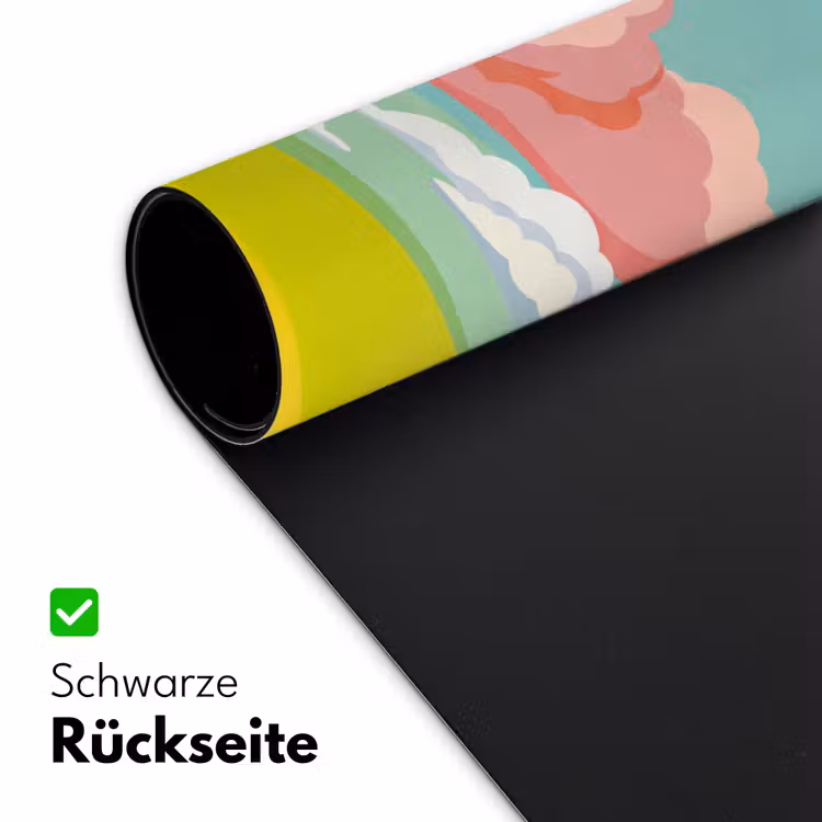Wolken - Roze - Natuur - Modern - Pastel Muismat XXL klein -ysfeer2_duits