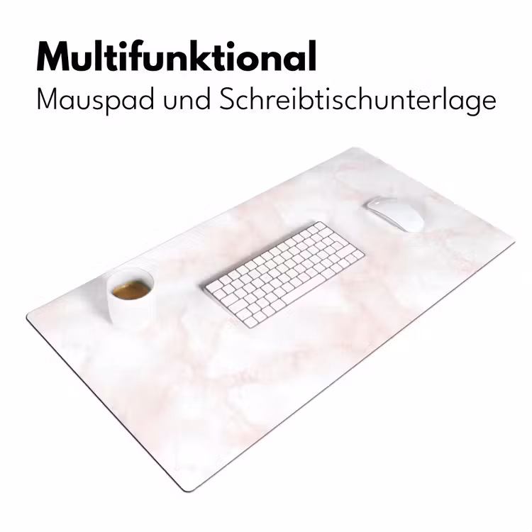 Wolkenstructuur - Roze - Marmer Muismat XXL klein 681 -ysfeer4_duits