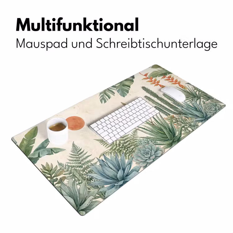 Woestijn - Planten - Groen Muismat XXL klein -ysfeer4_duits