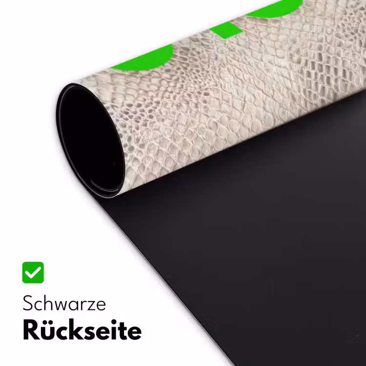 YOLO - Groen - Neon - Slangenprnt Muismat XXL klein -ysfeer2_duits