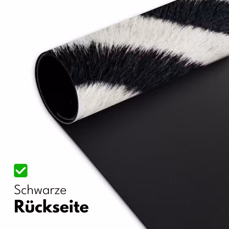 Zebra - Vacht - Klassiek - Zwart - Wit Muismat XXL klein -ysfeer2_duits