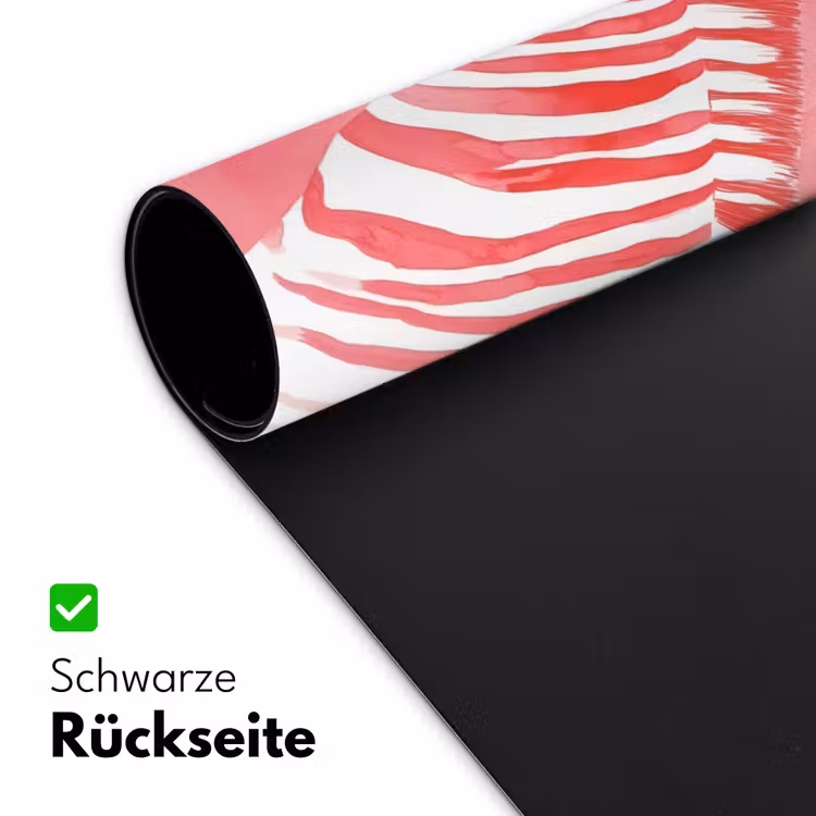 Zebra - Pink - Verf Muismat XXL klein -ysfeer2_duits