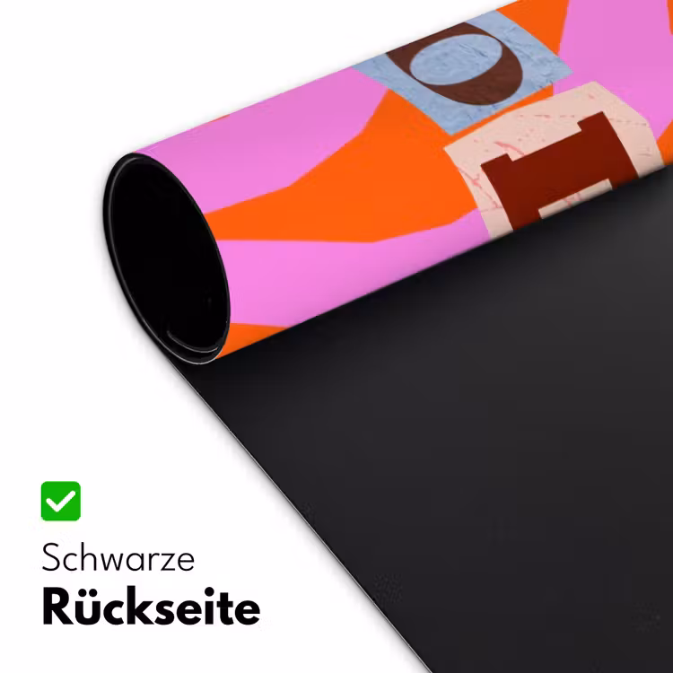Zebraprint - Grafisch - COOL - Oranje Muismat XXL klein -ysfeer2_duits
