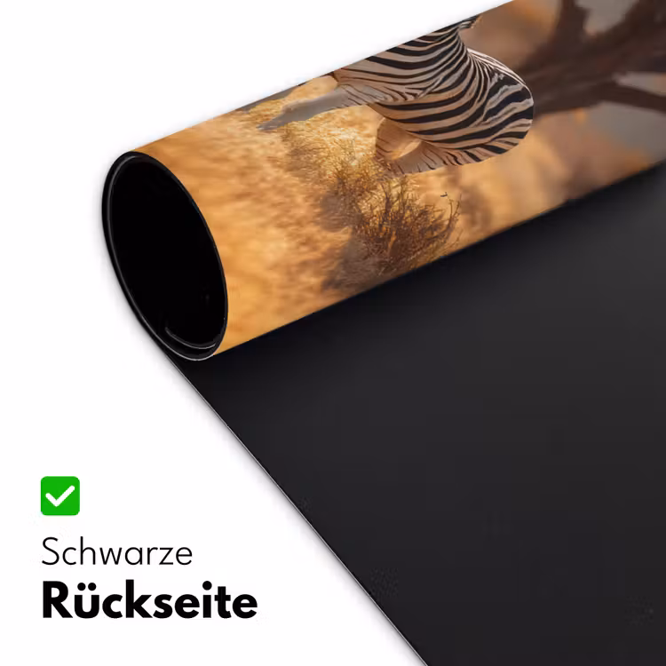 Zebra's - Savannelandschap - Gras Muismat XXL klein -ysfeer2_duits