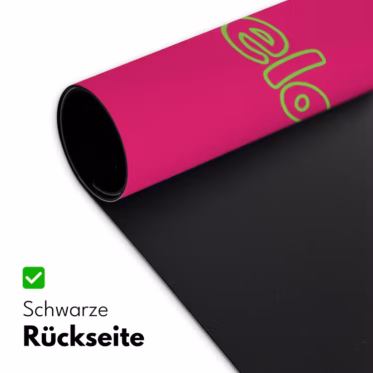 Toedeloe - Groen - Roze Muismat XXL klein -ysfeer2_duits