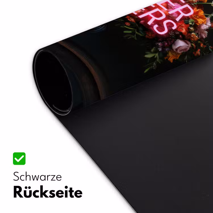 Quote - Bloemen - Vaas - Neon Muismat XXL klein -ysfeer2_duits