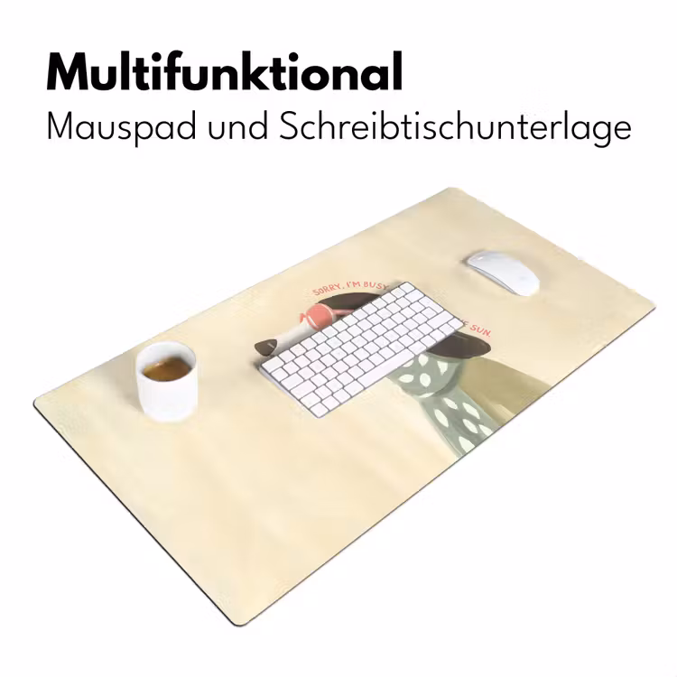Quote - Hond - Zonnebril Muismat XXL klein -ysfeer4_duits