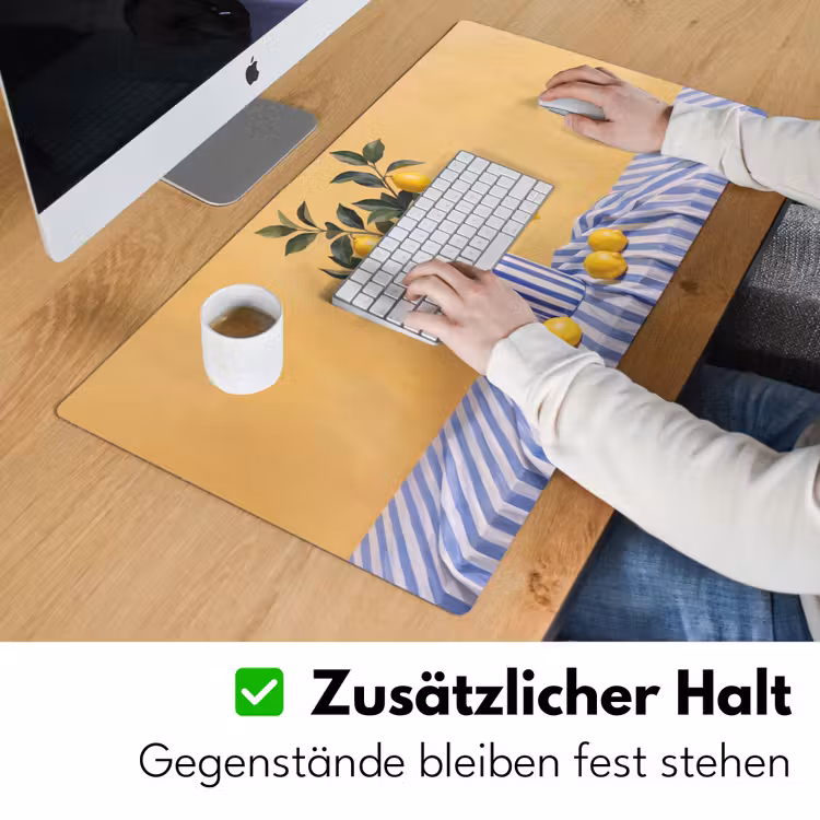 Schreibtischunterlage - Zitrone – Stillleben – Modern - Citroen - Stilleven - Modern Muismat XXL klein