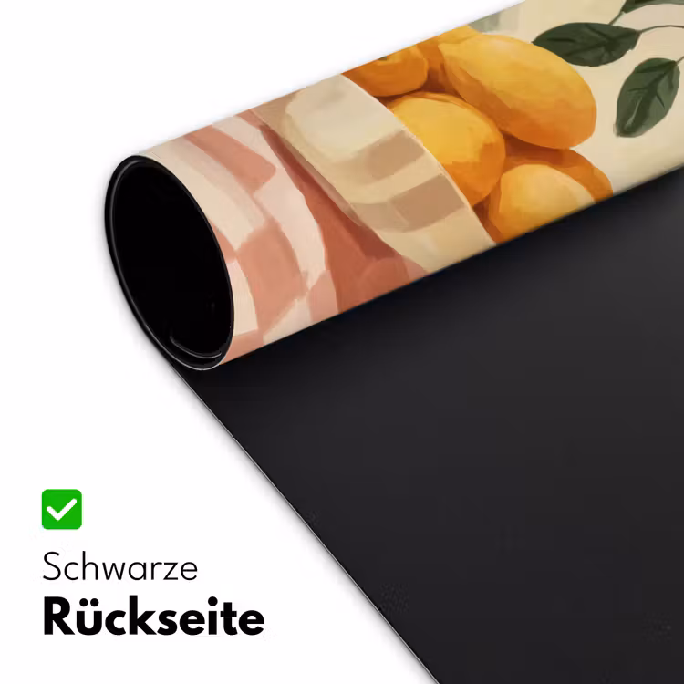Citroenen - Glas - Tafelkleed - Geblokt Muismat XXL klein -ysfeer2_duits