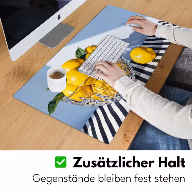 Schreibtischunterlage - Zitronen – Obst – Gelb - Citroenen - Fruit - Geel Muismat XXL klein