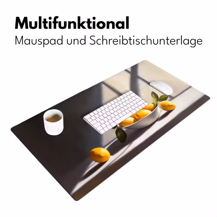 Citroenen - Stilleven - Geel Muismat XXL klein -ysfeer4_duits