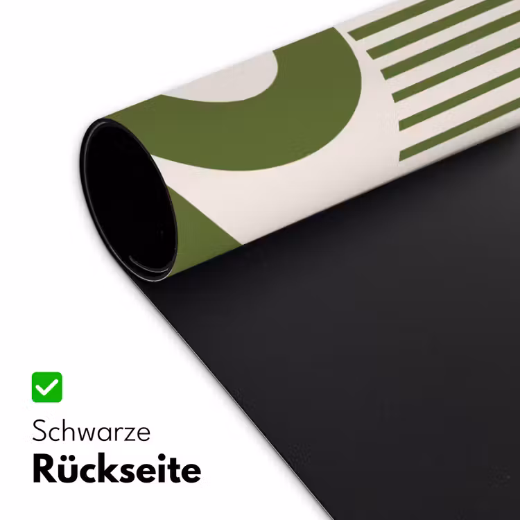 Schreibtischunterlage - Zusammenfassung – Auge – Streifen – Modern – Grün - Abstract - Oog - Strepen - Modern - Groen Muismat XXL klein