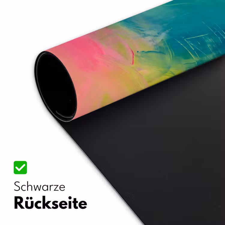 Abstract - Kleuren - Modern - Groen - Roze Muismat XXL klein -ysfeer2_duits