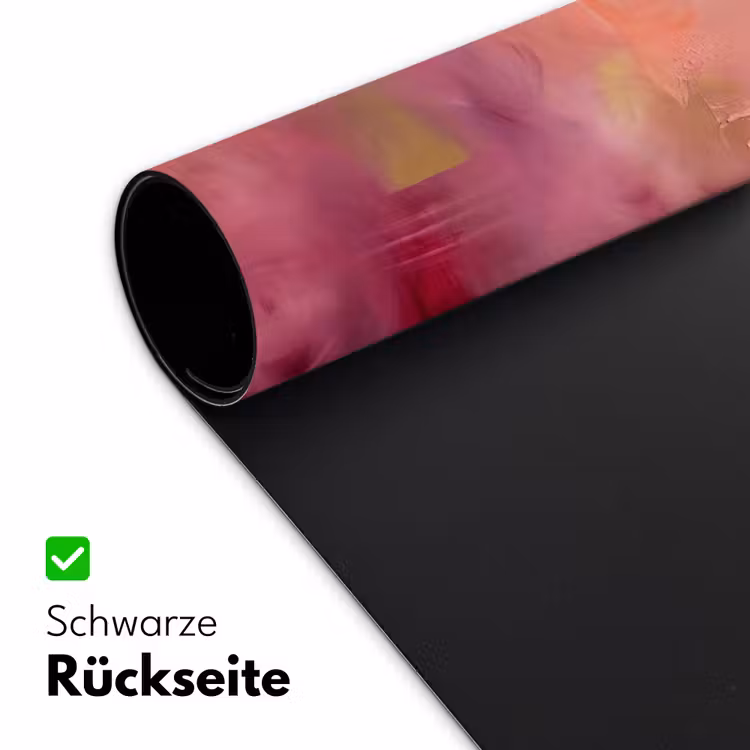 Abstract - Kleuren - Modern - Roze - Paars Muismat XXL klein -ysfeer2_duits