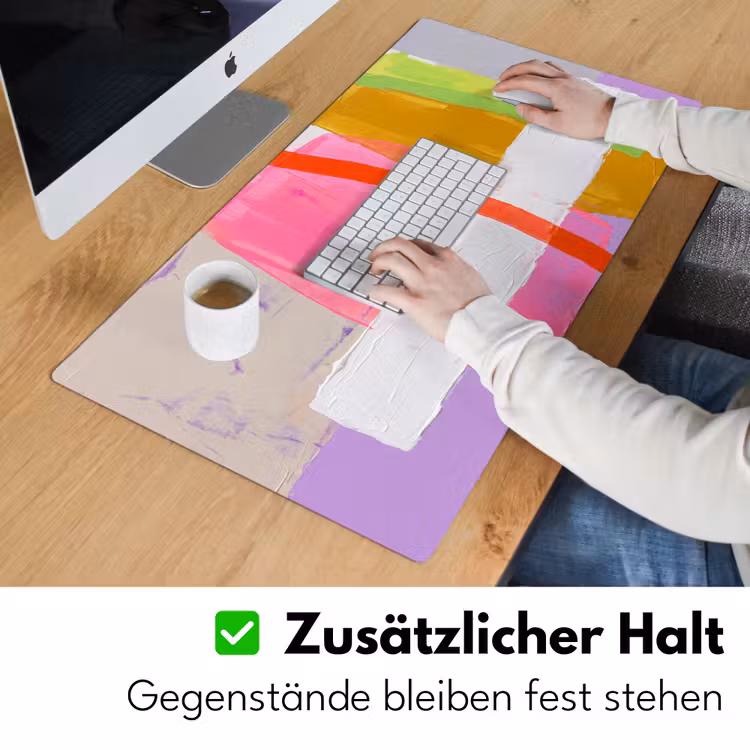 Abstract - Kleurrijk - Vormen - Modern - Kunst Muismat XXL klein -ysfeer3_duits