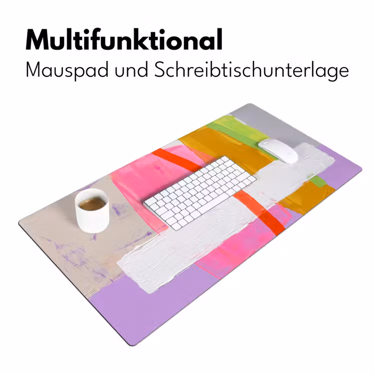 Abstract - Kleurrijk - Vormen - Modern - Kunst Muismat XXL klein -ysfeer4_duits