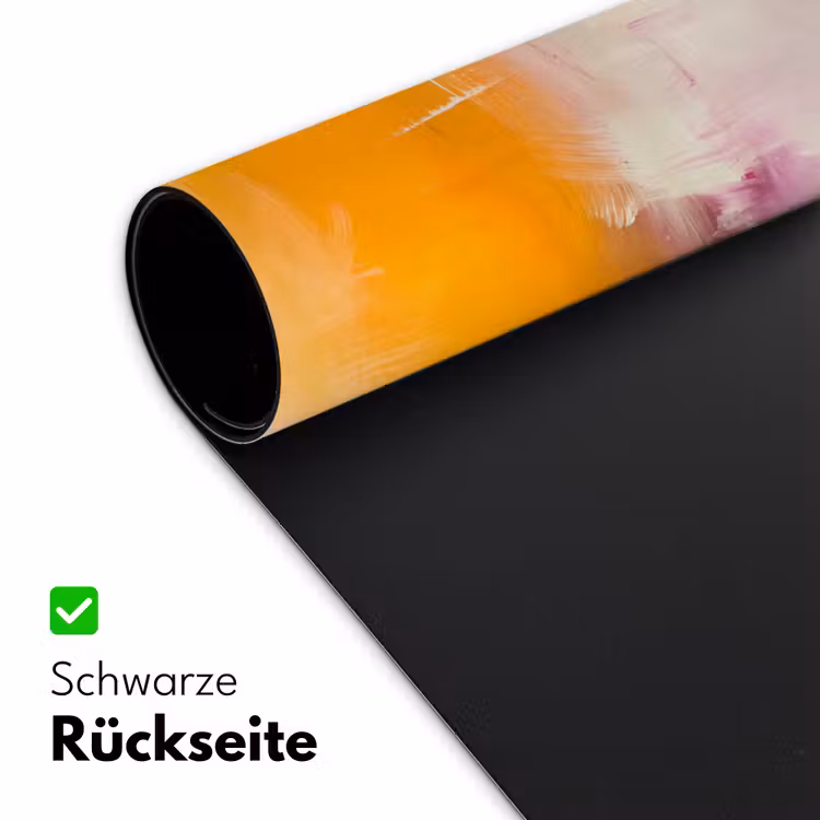 Abstract - Kleurrijk - Modern - Kunst - Oranje Muismat XXL klein -ysfeer2_duits