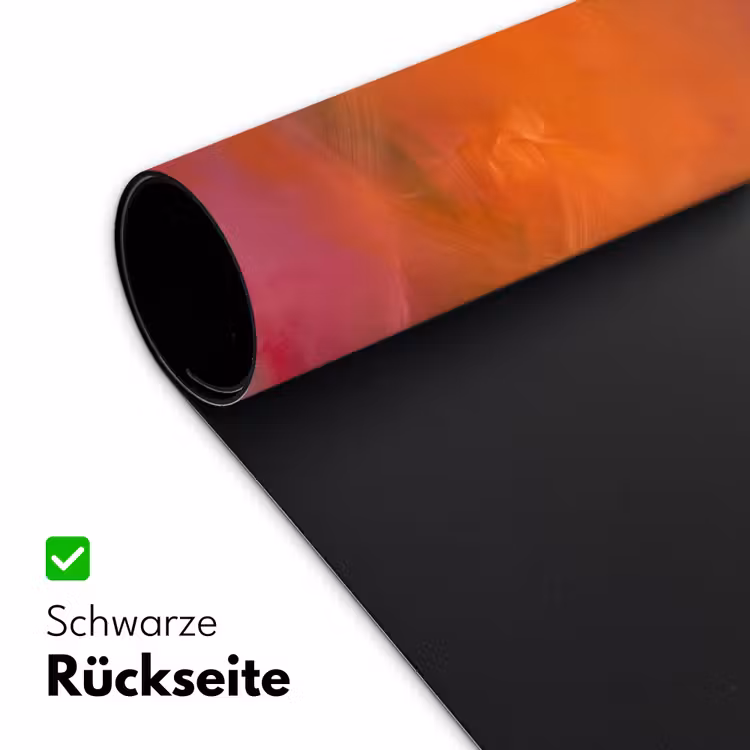 Abstract - Vlakken - Kunst - Modern - Oranje Muismat XXL klein -ysfeer2_duits