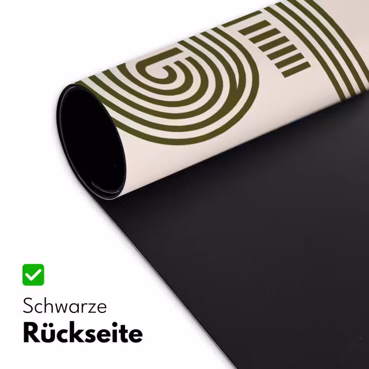 Schreibtischunterlage - Zusammenfassung – Formen – Modern – Grün - Abstract - Vormen - Modern - Groen Muismat XXL klein