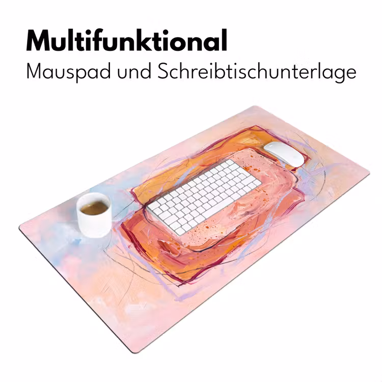 Abstract - Vormen - Modern - Roze Muismat XXL klein -ysfeer4_duits