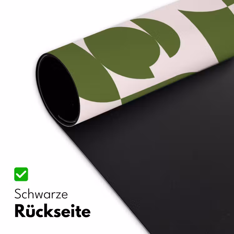 Schreibtischunterlage - Zusammenfassung – Geometrie – Modern – Grün – Weiß - Abstract - Geometrie - Modern - Groen - Wit Muismat XXL klein