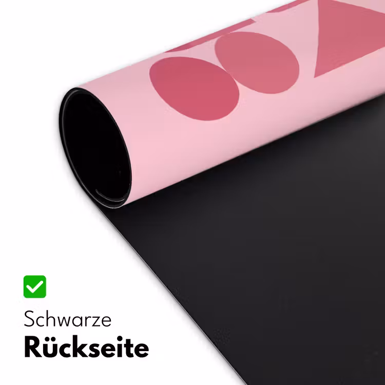 Schreibtischunterlage - Zusammenfassung – Geometrisch – Formen – Rosa - Abstract - Geometrisch - Vormen - Roze Muismat XXL klein
