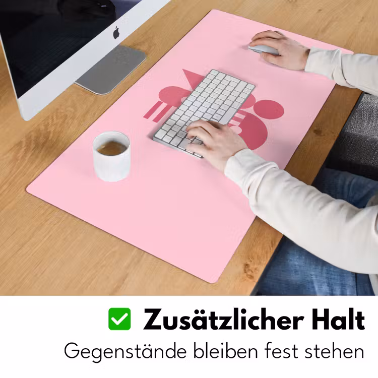 Schreibtischunterlage - Zusammenfassung – Geometrisch – Formen – Rosa - Abstract - Geometrisch - Vormen - Roze Muismat XXL klein