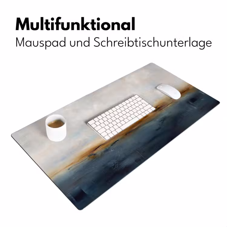 Abstract - Horizon - Water - Modern - Beige Muismat XXL klein -ysfeer4_duits
