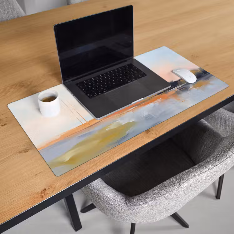 Abstract - Landschap - Horizon - Modern - Kleurrijk Muismat XXL klein -sfeer1