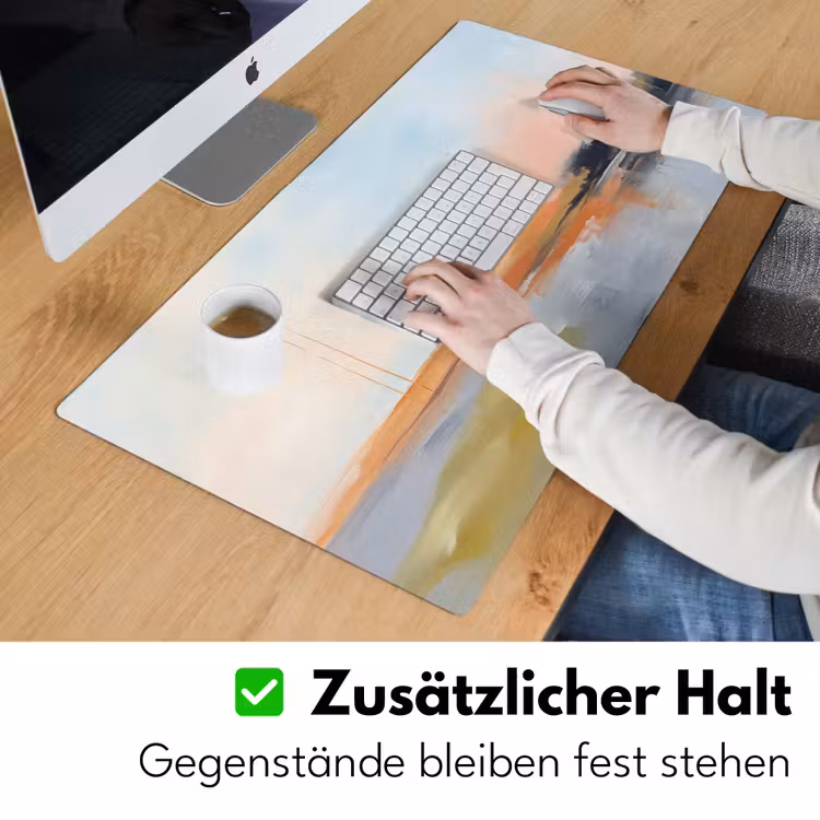 Abstract - Landschap - Horizon - Modern - Kleurrijk Muismat XXL klein -ysfeer3_duits