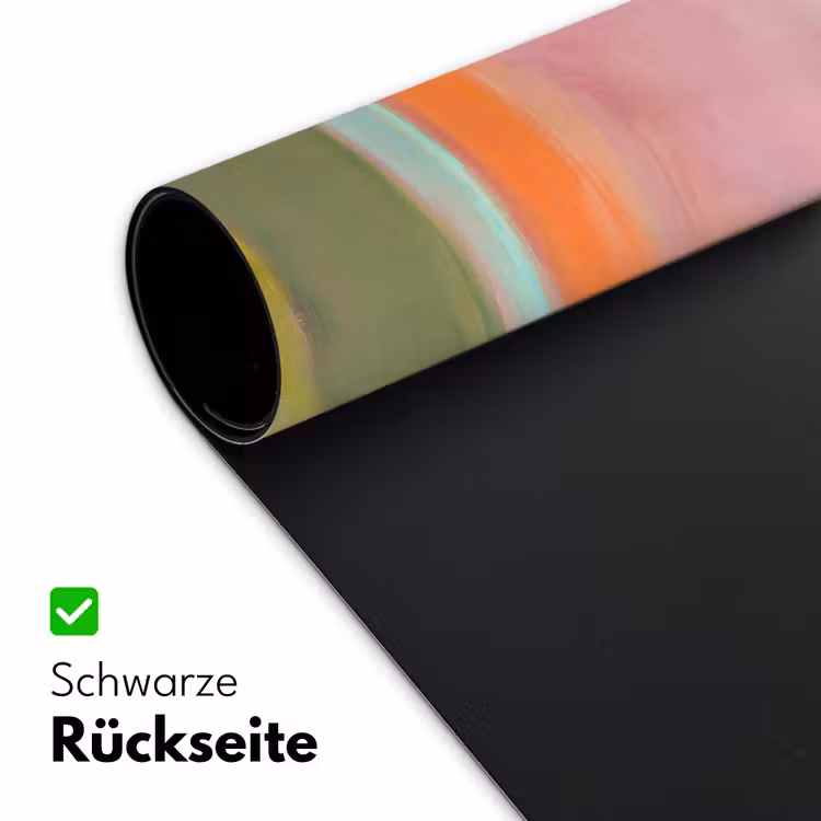 Abstract - Landschap - Modern - Roze - Oranje Muismat XXL klein -ysfeer2_duits