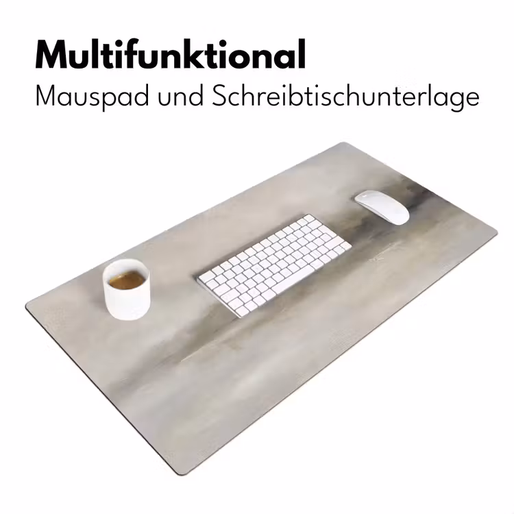Abstract - Landschap - Nevel - Modern - Grijs Muismat XXL klein -ysfeer4_duits