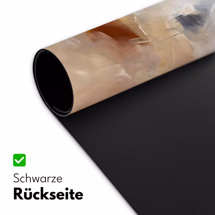 Abstract - Borstelstreken - Modern - Beige - Kunst Muismat XXL klein -ysfeer2_duits