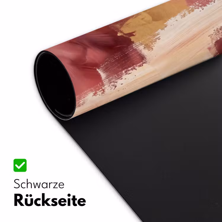Abstract - Rood - Goud - Modern - Kunst Muismat XXL klein -ysfeer2_duits