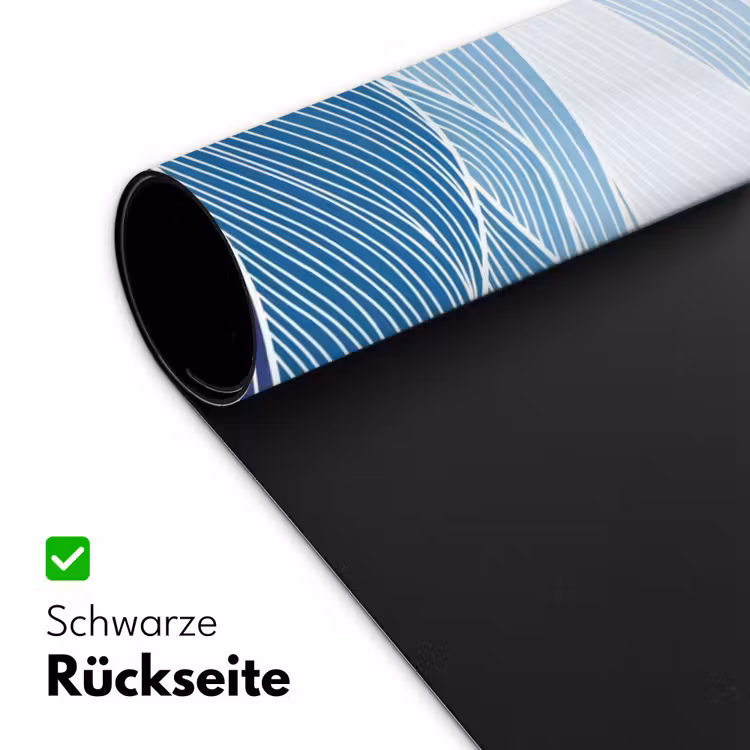 Abstract - Golven - Patroon - Blauw - Modern Muismat XXL klein -ysfeer2_duits