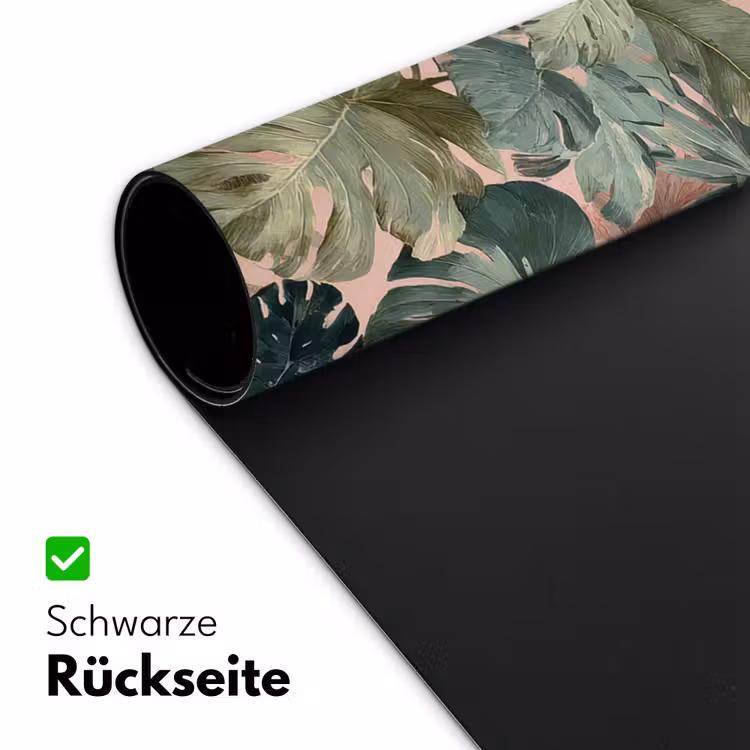 Compositie van bladeren - Groen - Roze Muismat XXL klein -ysfeer2_duits