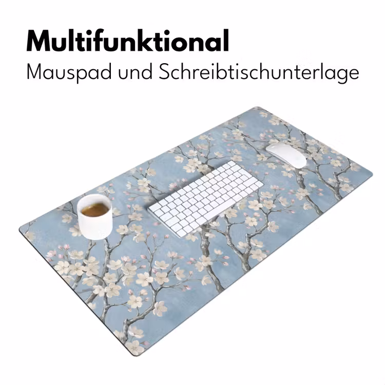 Takken - Kersenbloesem - Blauw Muismat XXL klein -ysfeer4_duits