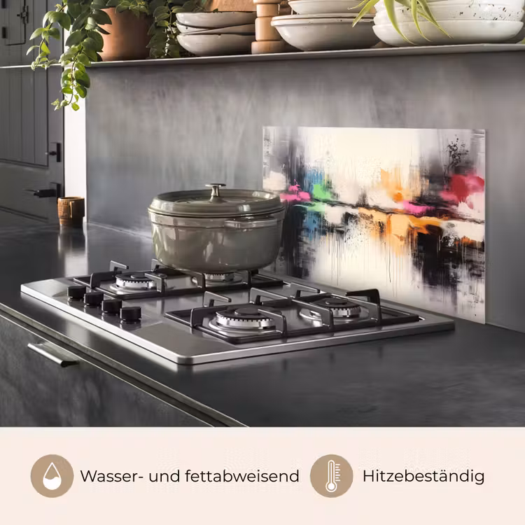 Abstract - Kleurexplosie - Landschap keuken achterwand spatscherm klein -usp_DE