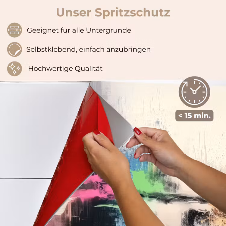 Abstract - Kleurexplosie - Landschap keuken achterwand spatscherm klein -spatscherm_DE