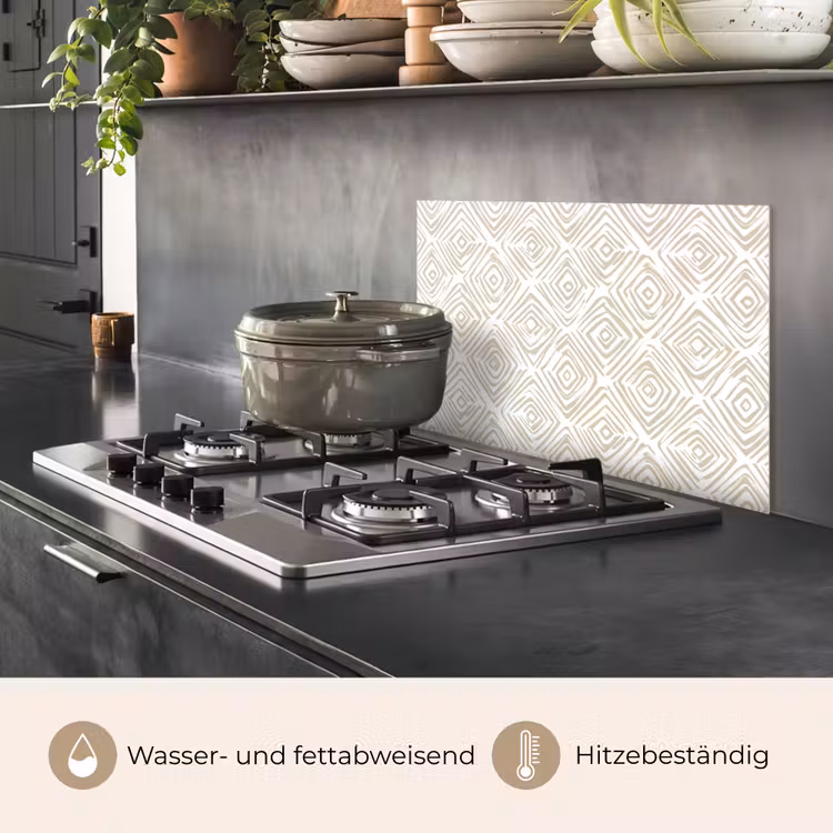 Abstract - Ruit - Beige keuken achterwand spatscherm klein 900 -usp_DE