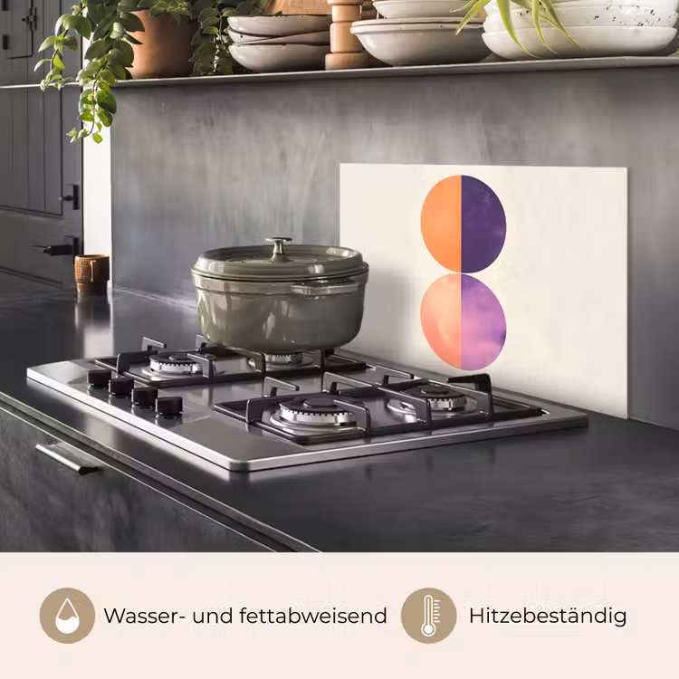 Abstract - Cirkels - Paars keuken achterwand spatscherm klein -usp_DE