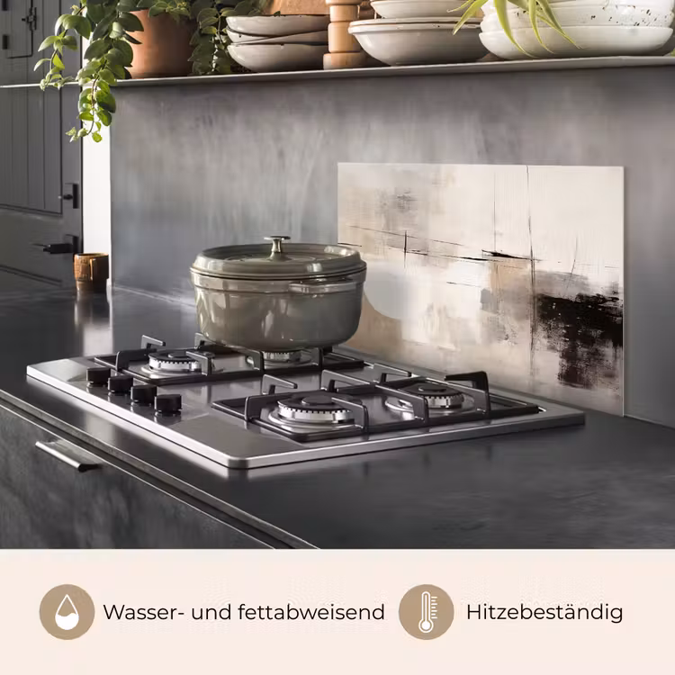 Abstract - Kunst - Grijs keuken achterwand spatscherm klein -usp_DE