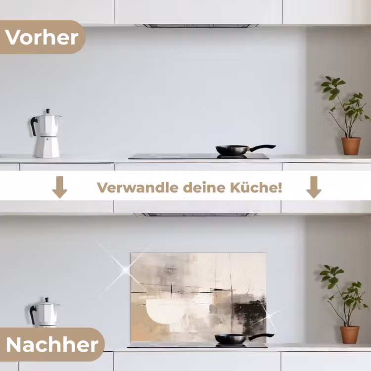 Abstract - Kunst - Grijs keuken achterwand spatscherm klein -voor_na_DE