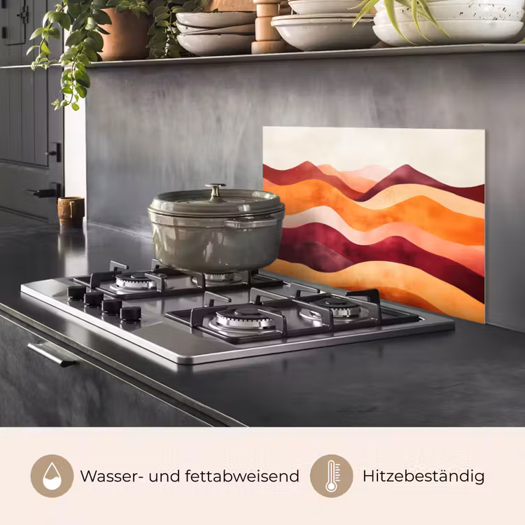 Abstract - Landschap - Golven keuken achterwand spatscherm klein -usp_DE
