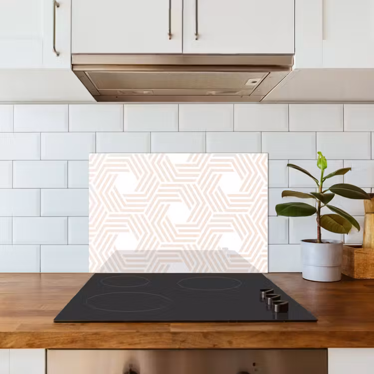 Abstract - Patronen - Design keuken achterwand spatscherm klein 900 -sfeer2