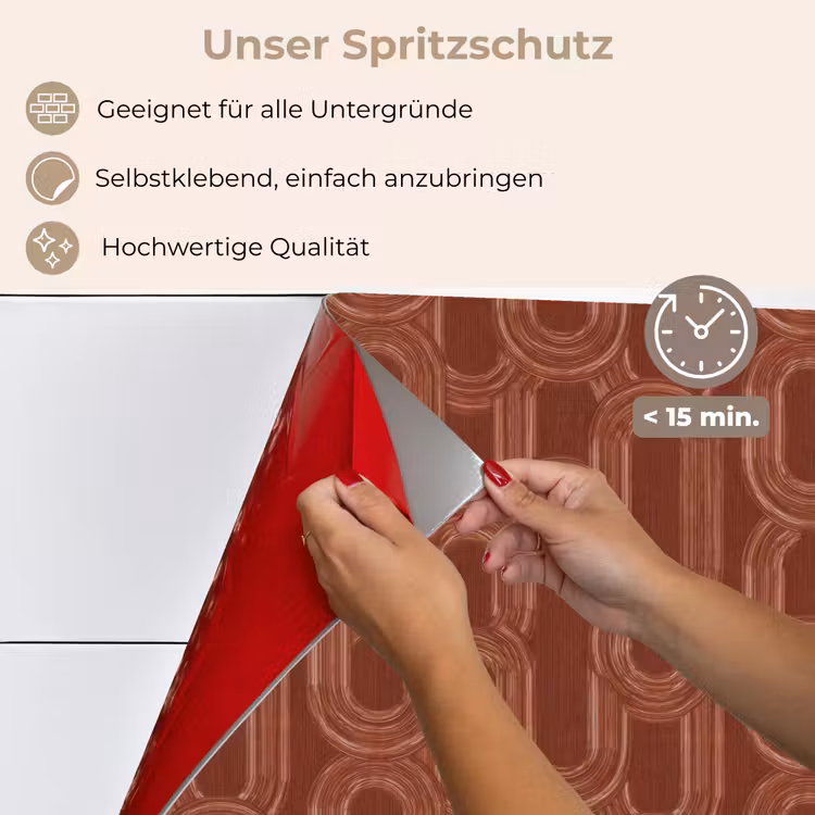 Abstract - Textuur - Bruin keuken achterwand spatscherm klein 900 -spatscherm_DE