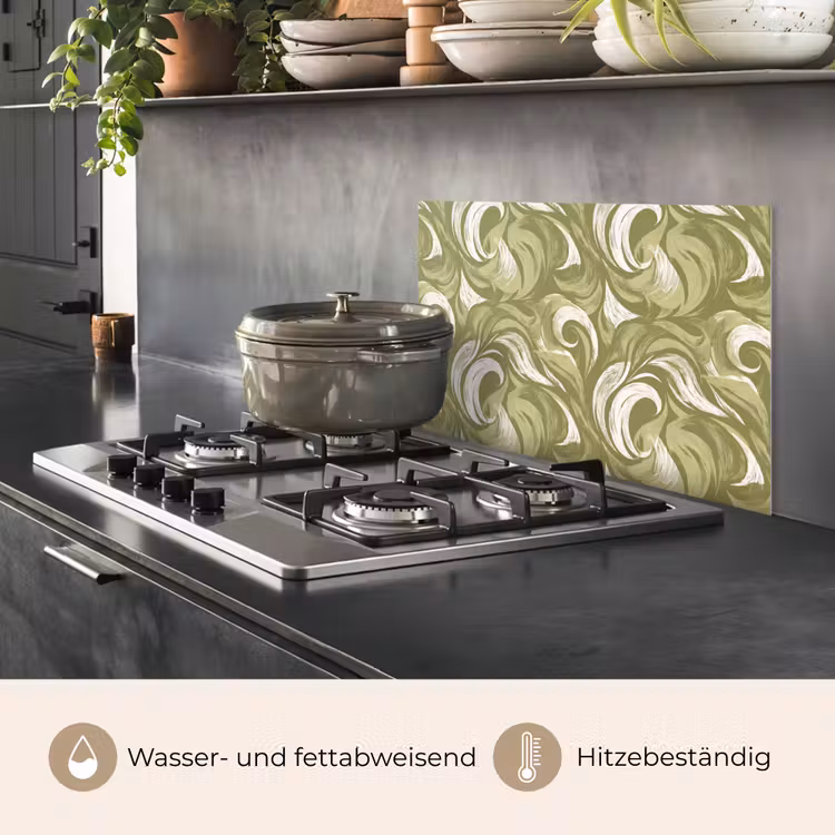 Abstract - Textuur - Groen keuken achterwand spatscherm klein 900 -usp_DE