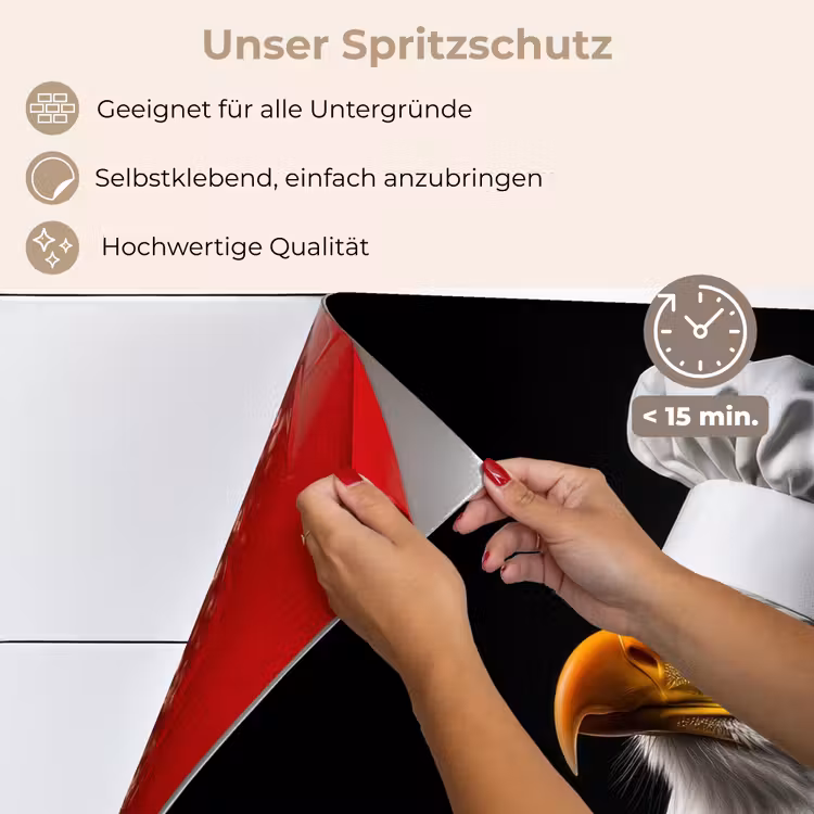 Arend -Amerika - Koksmuts - Vogel - Stoer keuken achterwand spatscherm klein -spatscherm_DE